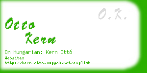 otto kern business card